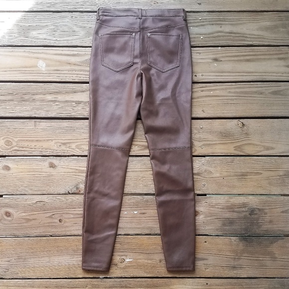 Free People Long & Lean Faux Leather Skinny Pants - Picture 4 of 5